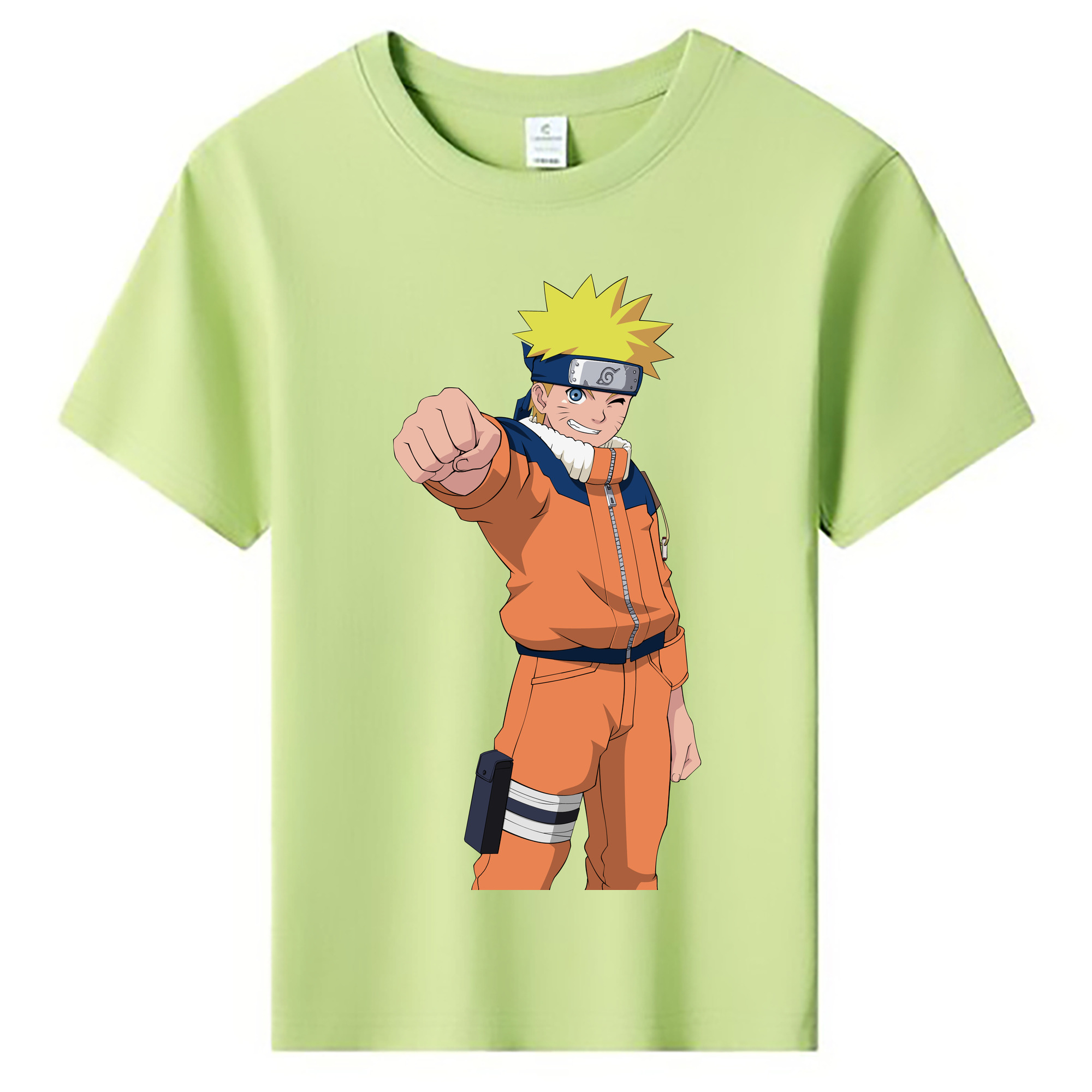 （画像用） NARUTO -ナルト- うずまき ナルト Uzumaki Naruto 綿100％キッズTシャツ（フロントプリント）